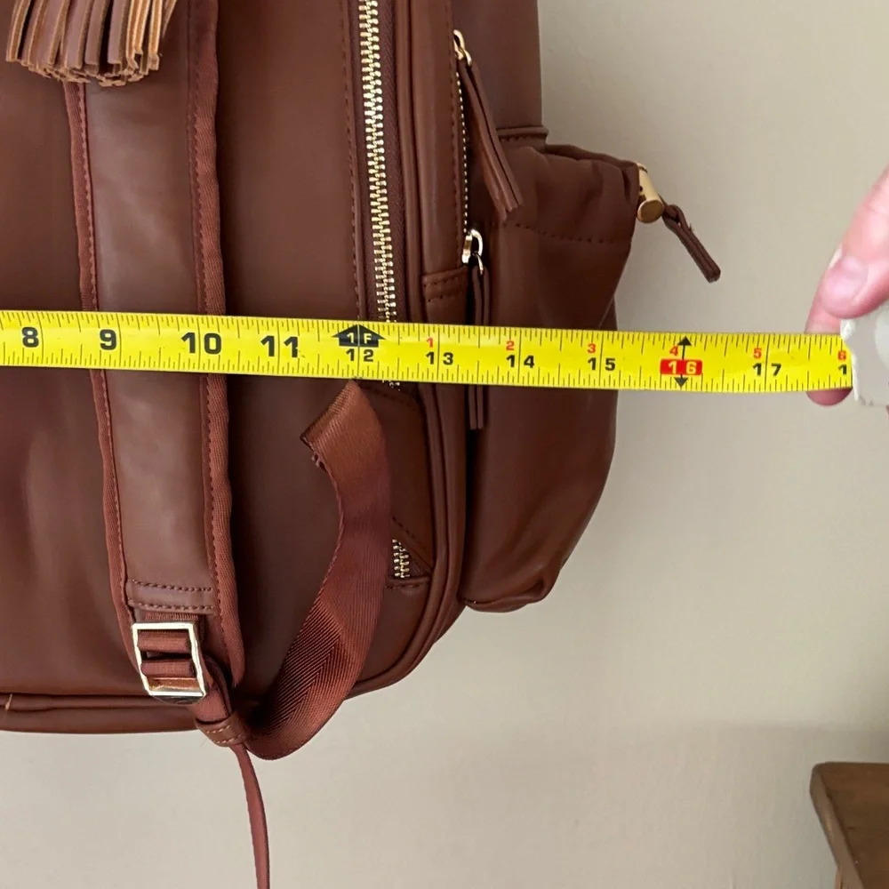 JuJuBe Brown Vegan Diaper bag Backpack - Stylish Everyday Bag,computer bag.